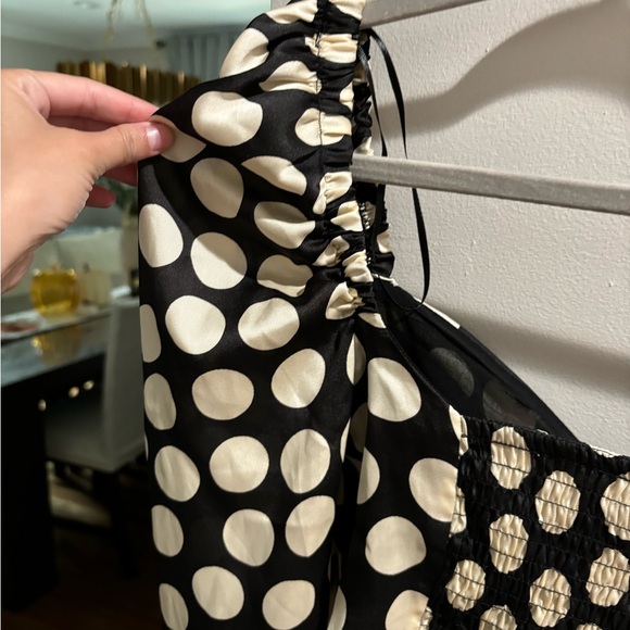 Mango polka dot long sleeve top - Picture 6 of 10